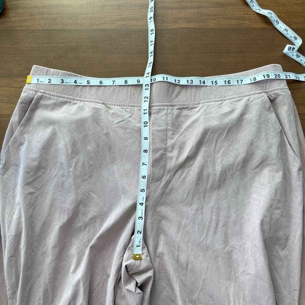 Athleta | Women’s Brooklyn Textured Ankle Pant Grain Camo Mocha Latte Blush Pink - Picture 9 of 10
